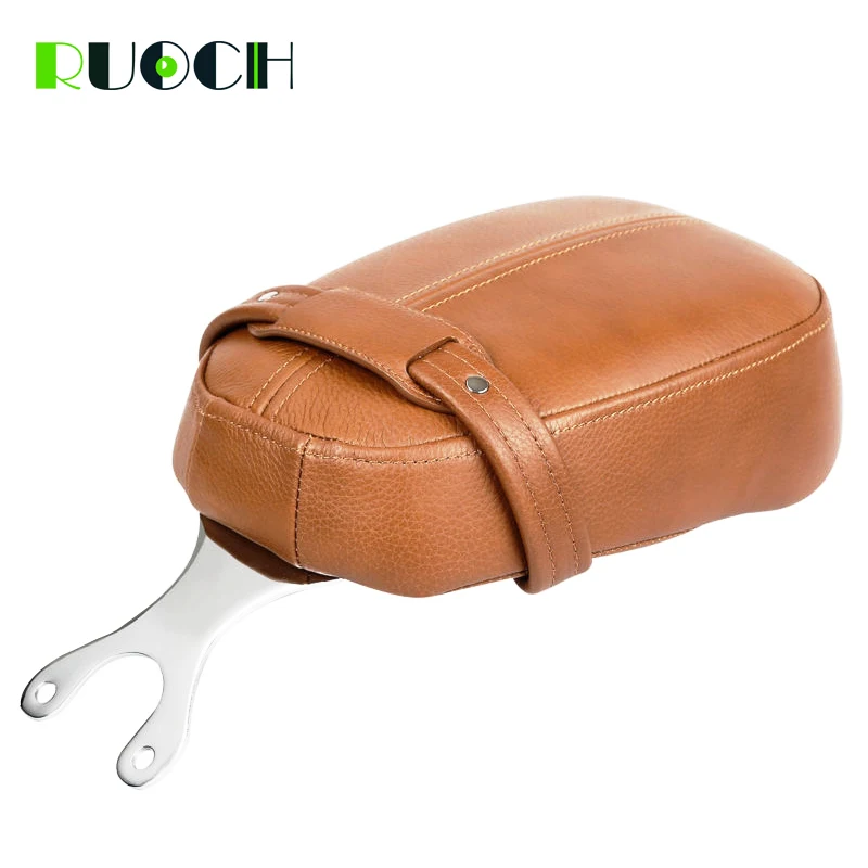 RUOCH Pillion Leather Motorcycle Passenger Seat For Indian Scout & Scout Sixty 2015-2018