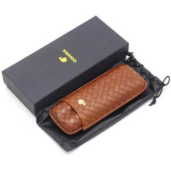 

CIGARLOONG Cigar Set Cigar Moisturizing Set Travel Moisture Cover Portable Cigar Set 2 Pack Protective Case CD-1016