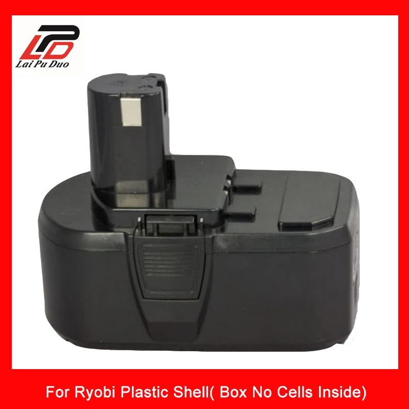 Laipuduo Rechargeable Battery case For Ryobi 18v Li I Plastic Shell Box No Cells Inside