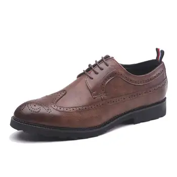 

26-66 Men Leather Shoes Men Brogues Summer Leather Social Designer Luxury Brand Elegant Wedding Shoes Men #MSW8118161