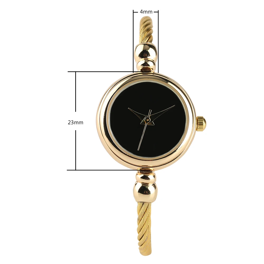 Роскошные женские часы с верхним ремешком, модные повседневные часы для женщин, кварцевые наручные часы из нержавеющей стали, женские часы-браслет