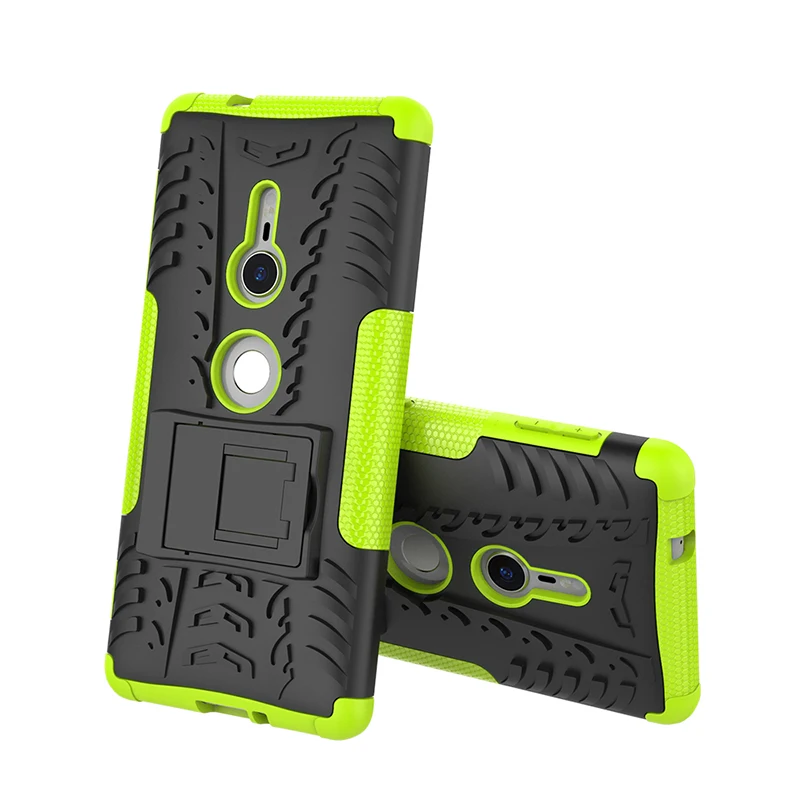 Kickstand Cover For Sony Xperia L1 L2 E5 C5 XA XA1 Ultra XA2 Plus XZ XZ1 Premium XZ2 Compact XZ3 Heavy Duty Rugged Armor Case    (13)