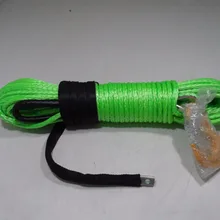 Зеленый 8 мм* 30 м ATV трос лебедки, синтетический трос лебедки для 4WD, Offroad запасные части, лодка трос лебедки