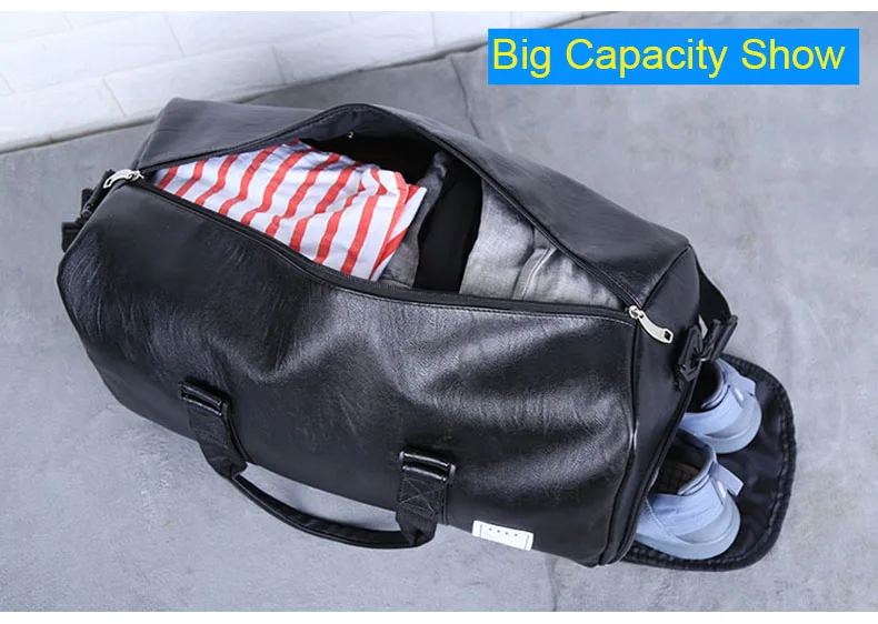 Спортивная сумка кожа спортивные сумки большой MenTraining Tas для обувь спортивные женские Йога путешествия чемодан на плечо черный Sac De спортивные сумочки