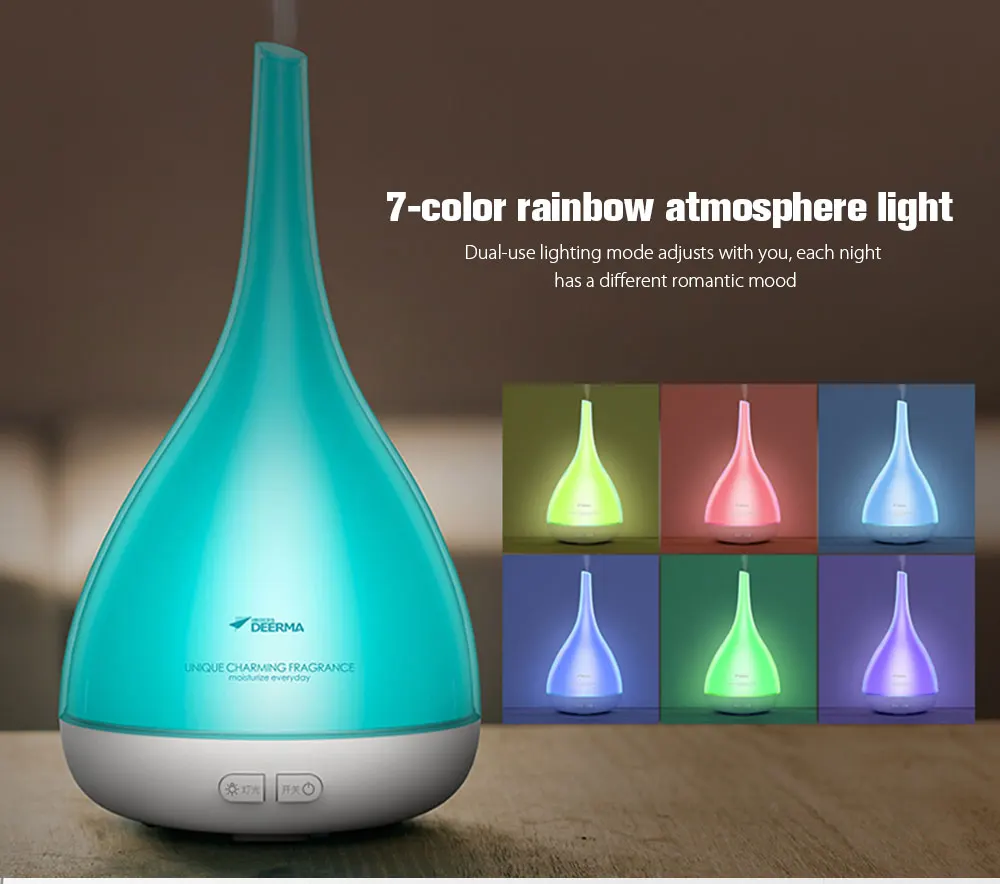 Original 1 Deerma Humidifier Aroma Diffuser Aromatherapy Humidificador Huile Essentiel Fogger LED Color Change For SPA