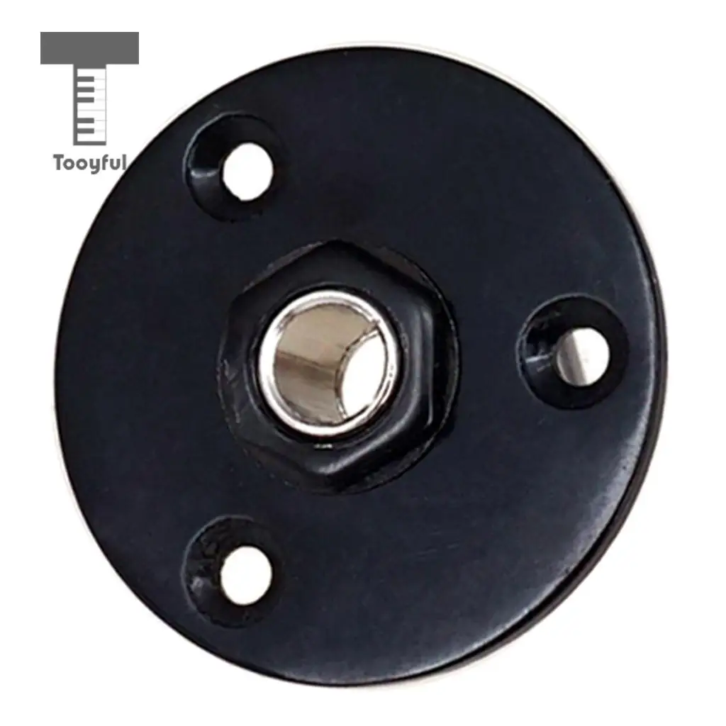 Round Jack Plate Socket Connector 1/4' 6.35mm for Electric Bass Guitar