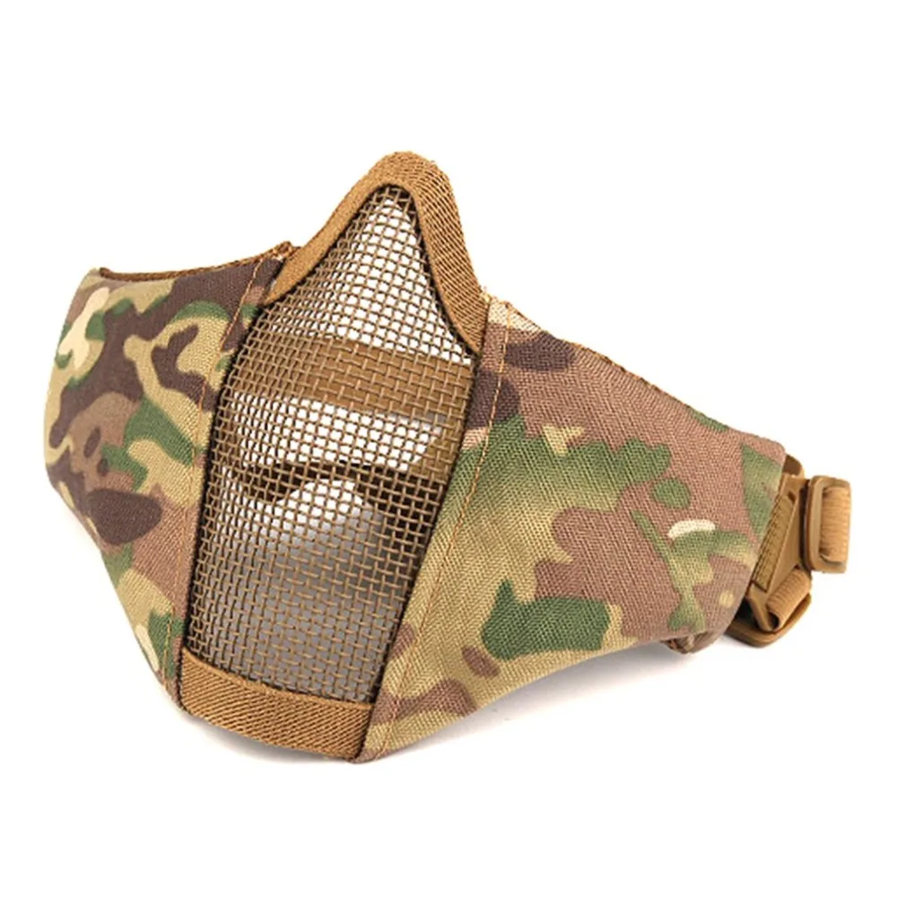 Дышащая полумаска для лица на открытом воздухе поле CS Армия игры сетка защита для глаз маска тактическая охотничья сетка Мягкая воздушная маска