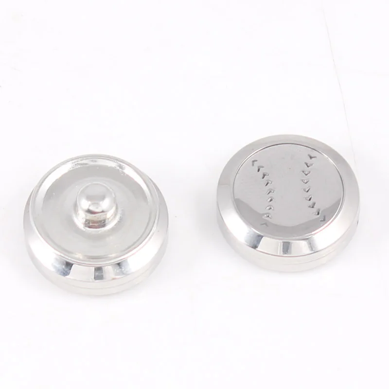 Baseball 20mm Stainless Steel Aromatherapy Diffuser Locket 18mm Snap Button Aroma Perfume The Best Gift For Fans | Украшения и
