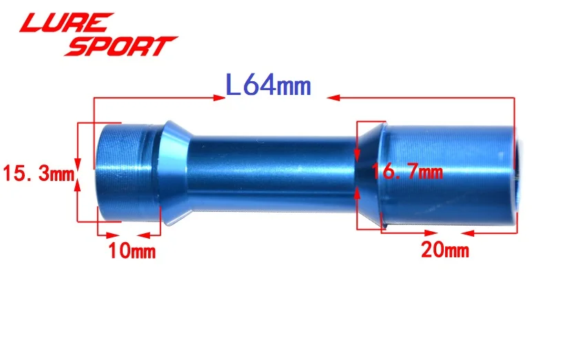 LURESPORT 3 шт. алюминиевая трубка для катушкой для сиденья удочки строительный компонент ремонт удочки DIY аксессуар