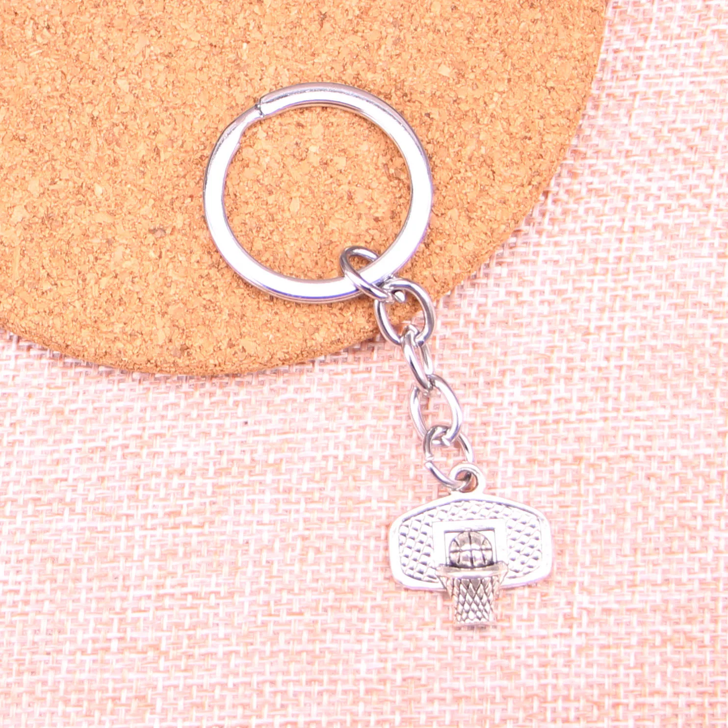New Arrival basketball basket Charm Pendant Keychain Key Ring Chain