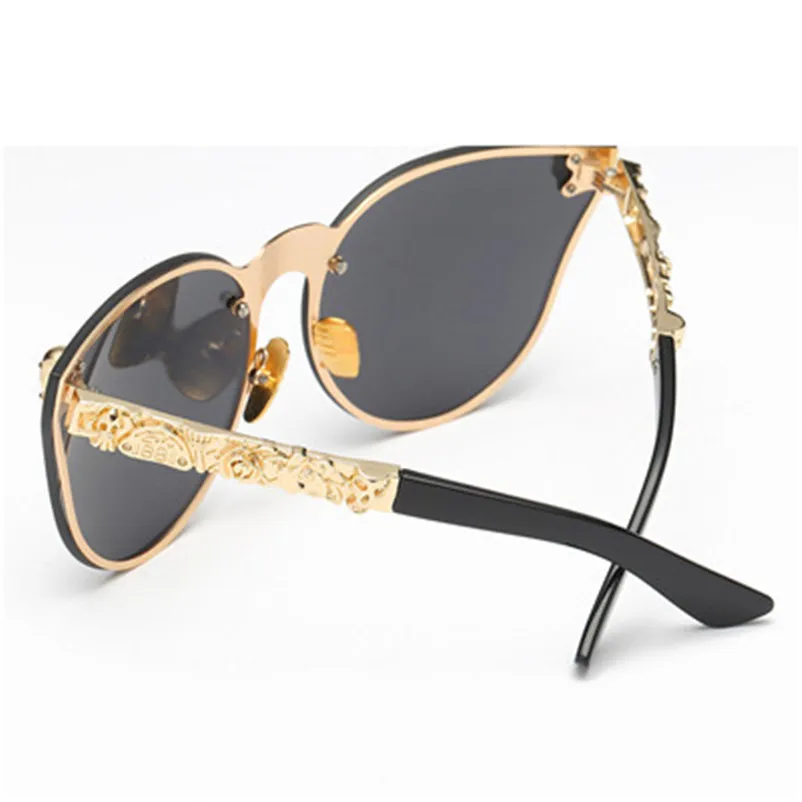 Женские Модные солнцезащитные очки Готический очки «кошачий глаз» Для женщин очки шикарные дизайнерские женские Оттенки Óculos де золь
