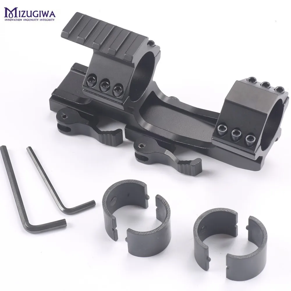 √Tactical Heavy Duty Quick ᗚ Release Release Scope Rail Mount ᗐ Ring Ring Cantilever Rail 20mm
