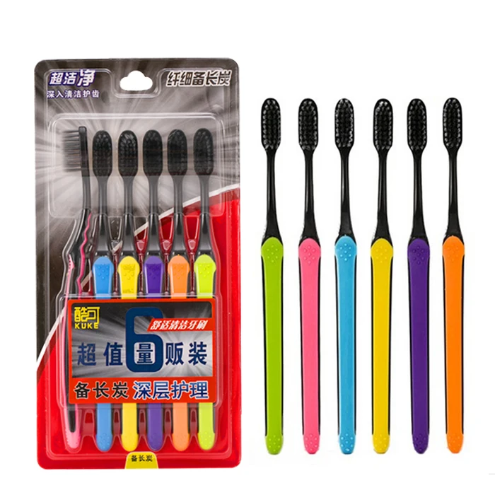 Бамбуковая зубная щетка Deep Clean Nano Escova De Dente Мягкая со щетиной гигиена полости рта