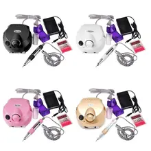 Пилы для ногтей Электрический прибор для маникюр кутикула жидкость для снятия геля шлифовальный инструмент набор сверл педикюр машина шлифовальный станок для ногтей