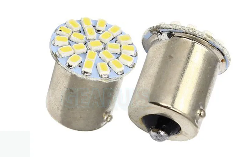 100pcs S25 22 LED 1156 BA15S P21W 1206 22 SMD 12V Auto Car Turn Lamp Reverse Tail Light Parking Light Turn Led Car Led Bulbs