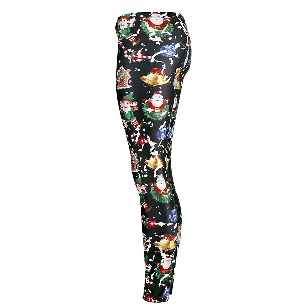 PLstar Cosmos Santa Claus Leggings Women Plus Size Christmas Bell House Leggins Festival Pocket Gift Autumn Winter Legging PLstar Cosmos Santa Claus Leggings Women Plus Size Christmas Bell House Leggins Festival Pocket Gift Autumn Winter Legging