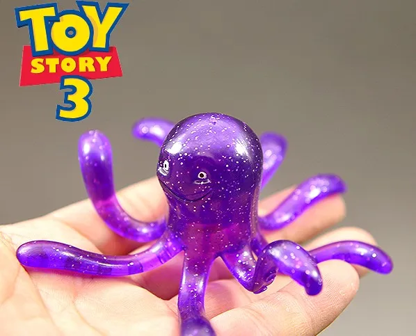 10Pcs Toy Story Purple Octopus Mini Pvc Action Figure Toy Model Doll Diy  Materials 6Cm