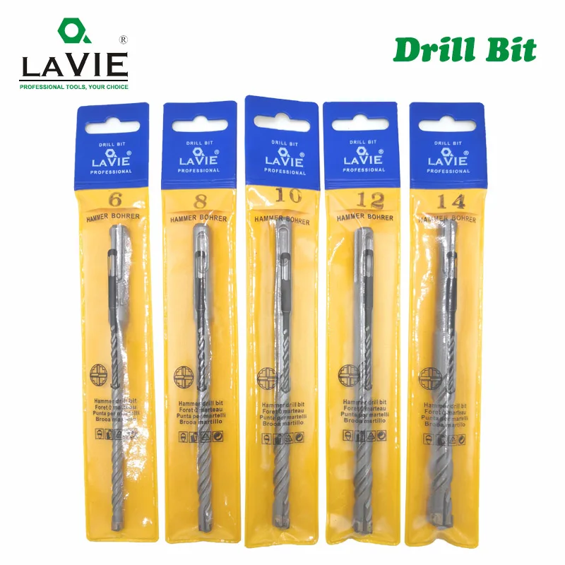 5pcs Electric Hammer SDS Plus Drill Bit Set Cross Tips 4 Cutters 160mm for Concrete Wall Brick Block Masonry Drilling Bits 6mm