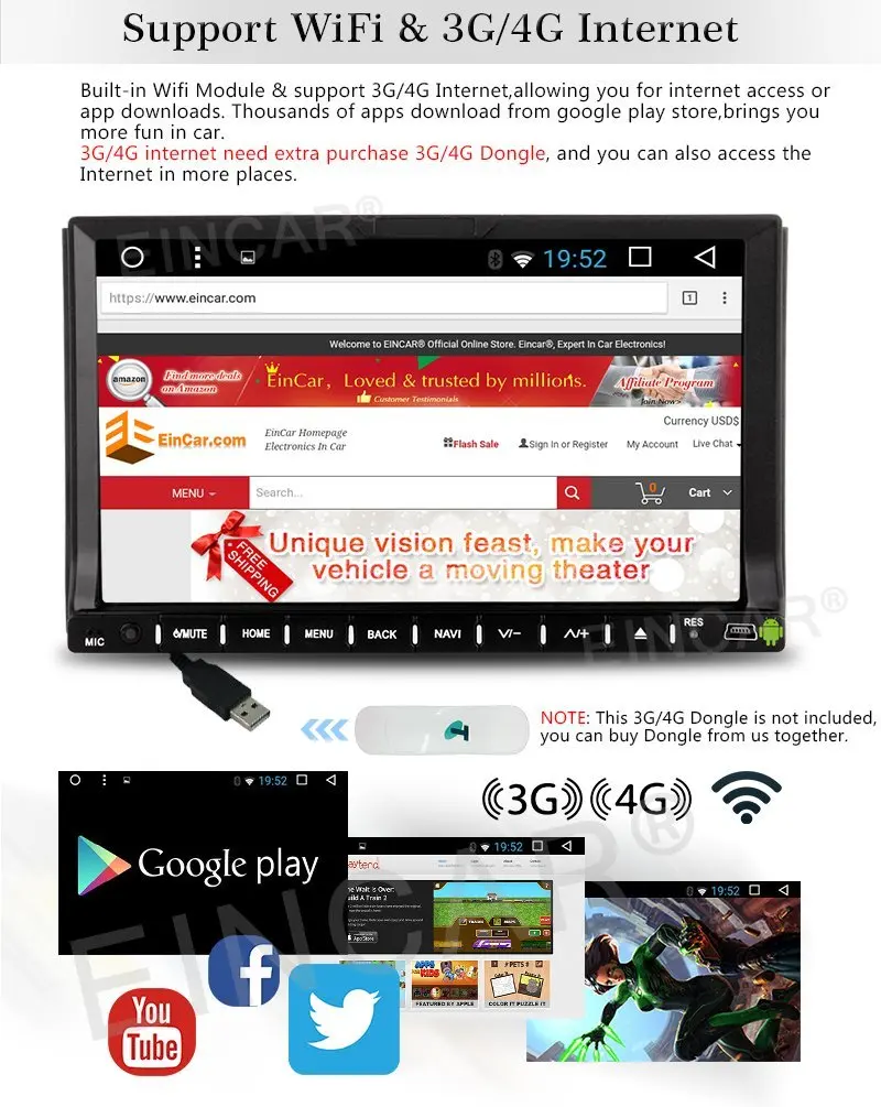 Камера + 7''android6. 0 стерео dvd плеер HD видео экрана gps навигации Поддержка Bluetooth Hands