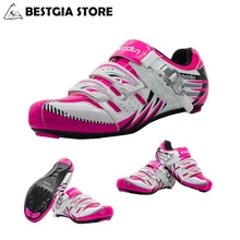 BOODUN New Design Professional Athletic Cycling Shoes Women Outdoor Road Mountain MTB Bike Shoes Non-slip Bicycle Shoes Sapatos