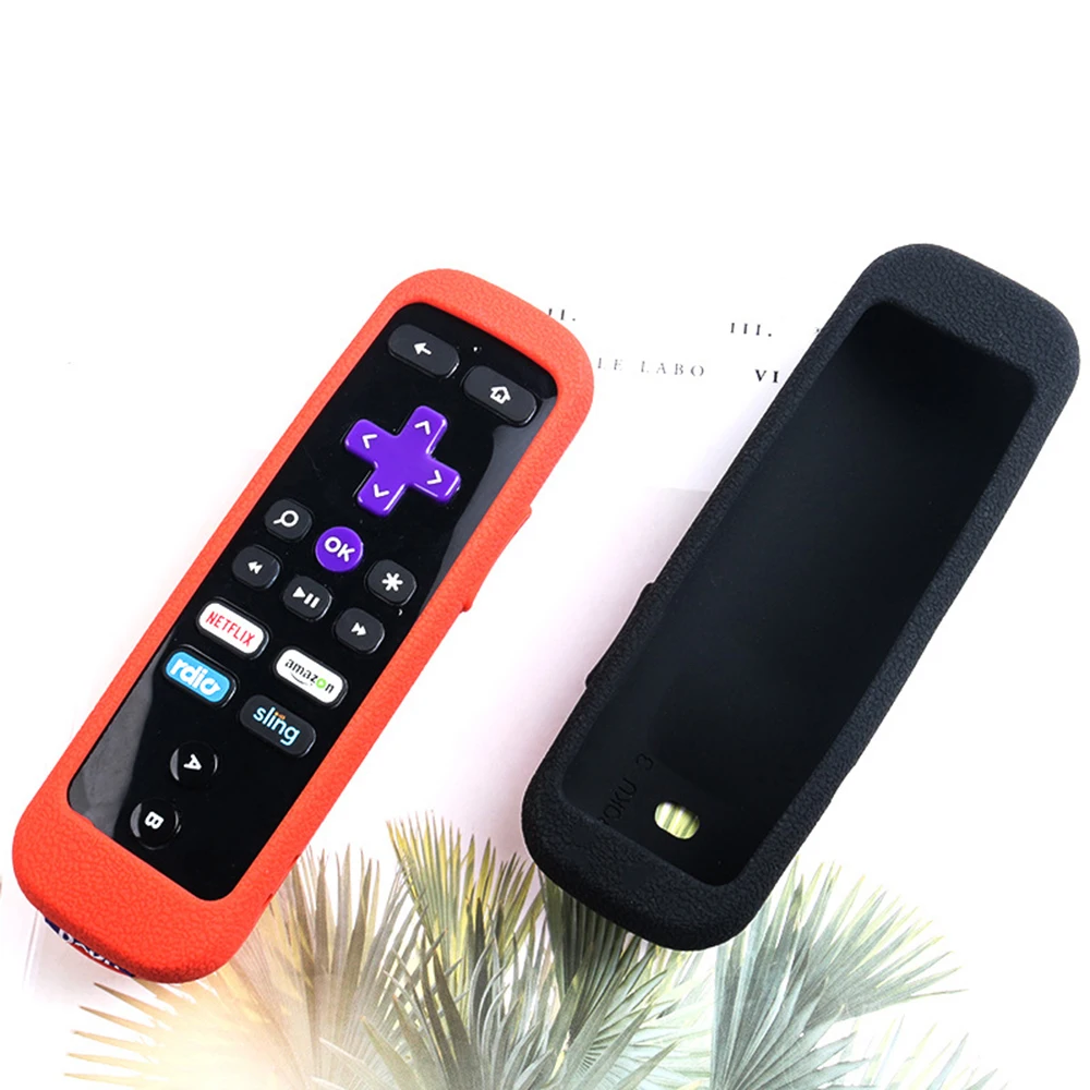 

For ROKU U3 TV Box Enhanced Remote Control Soft Silicone Sleeve Cover Protective Sheath Case