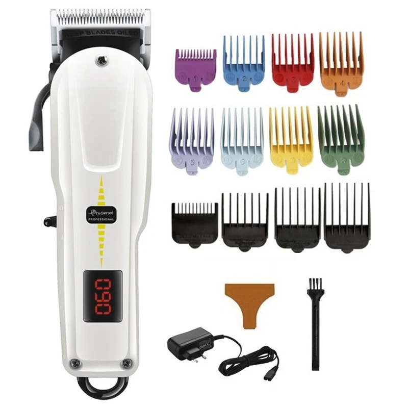 

Cordless electric hair clipper professional rechargeable trimmer hair cutting haircut machine compatible for wahl barbershop