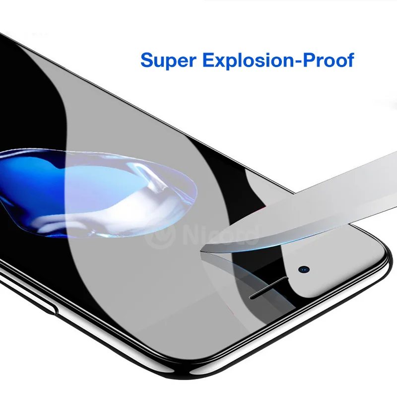 Nicotd gehärtetem glas für iphone 6s 6 9D vollständige abdeckung screen protector film für iphone X