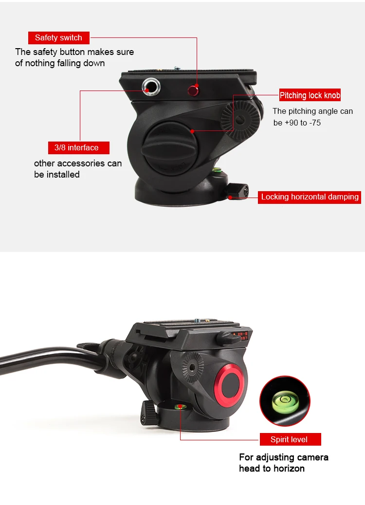 Miliboo MTT705BS как углеродное волокно портативный жидкости головка камера монопод для видеокамеры/DSLR стенд