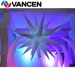 1,5 м диаметр рекламные светодиоды воздушный шар вручение морских водорослей стиль освещение воздушный шар надувной светодиодное