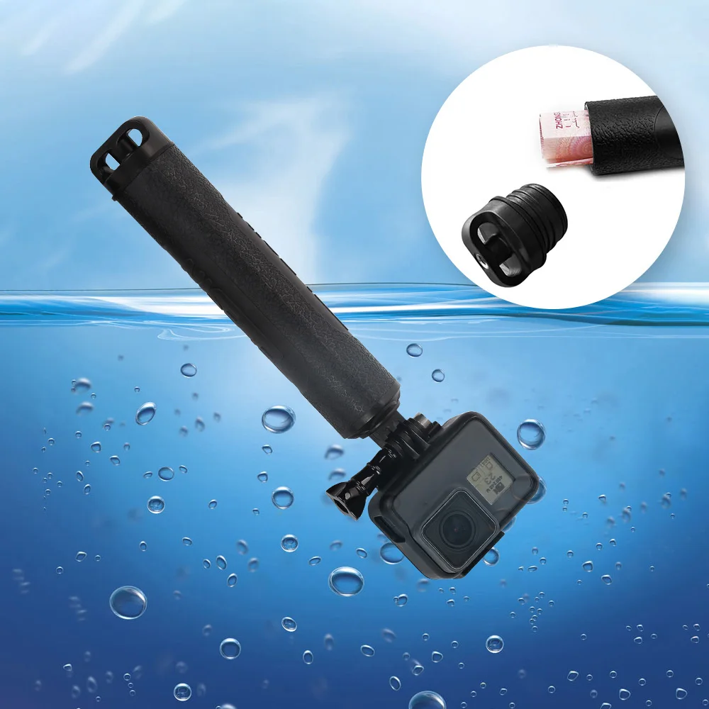 TELESIN Waterproof Selfie Stick Floating Hand Grip +3-Way Grip Arm Monopod Pole Tripod for GoPro Xiao YI SJCAM DJI Osmo Action-2