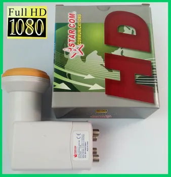 

STARCOM SR-4604 free shipping Best Signal Full HD Universal KU Band Quad LNB waterproof High Gain Low noise satellite LNB