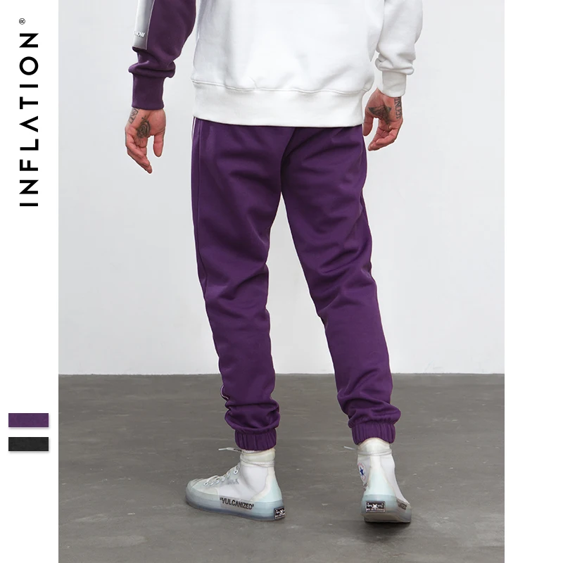 التضخم 2019 مهاجم شريط شاشة طباعة Sweatpants الشارع الشهير الرجال مرونة الخصر السراويل الترنك قوة عداء ببطء السراويل 8836 W