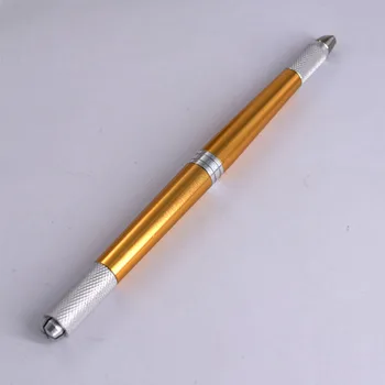 

Permanent Makeup Manual Tattoo Pen 3 Heads Eyebrow Lip Microblading 3D Embroidery with Tattoo Makeup Needles Tattoo Kits Tools