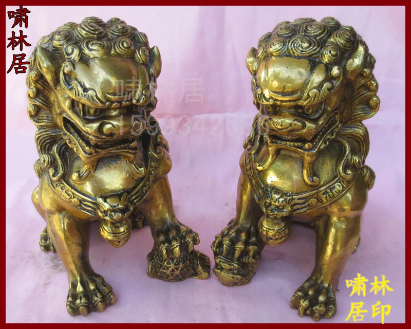 

Carving Work of Art Brass beijing lion bronze lion decoration bronze lion 1