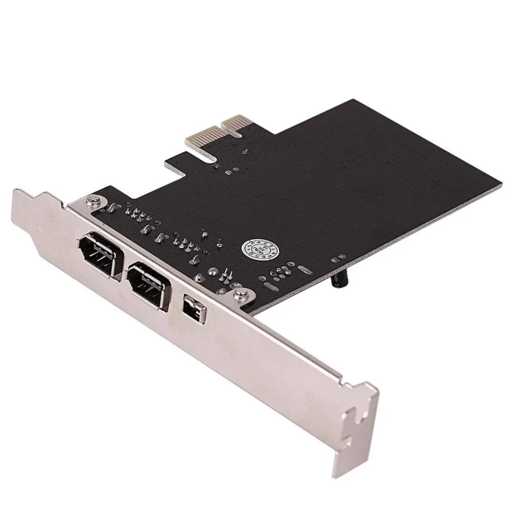 PCIe 3 порта 1394A Firewire Плата расширения PCI Express к IEEE 1394 контроллер адаптера 2x6 Pin и 1x4 Pin для настольных ПК