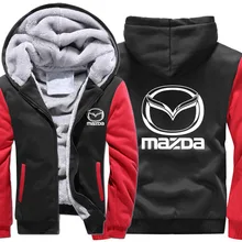 Размер S-5XL, новинка, Mazda, толстовки, зимняя мужская куртка, унисекс, повседневная, шерстяная подкладка, флисовое мужское пальто, Mazda, толстовки, пуловер