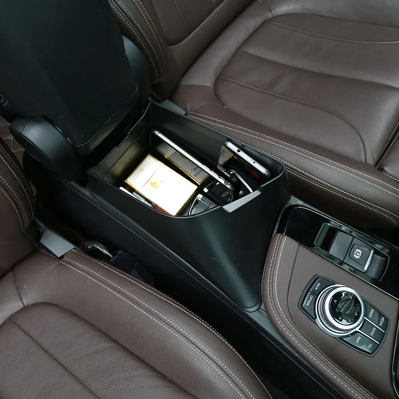 Черный пластик для BMW X1 F48- автомобильный подлокотник коробка для хранения для X2 F47 левый руль