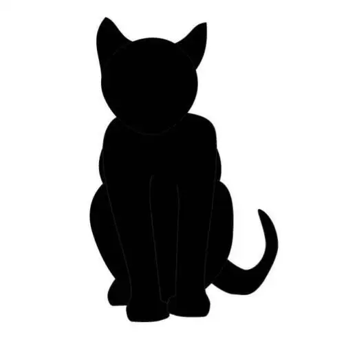 

Black Cat Sitting Down Silhouette Animals Car Decal Sticker Be Different