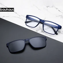 Gafas de sol de alta calidad óptica para hombre, montura de gafas polarizadas con imanes para Miopía