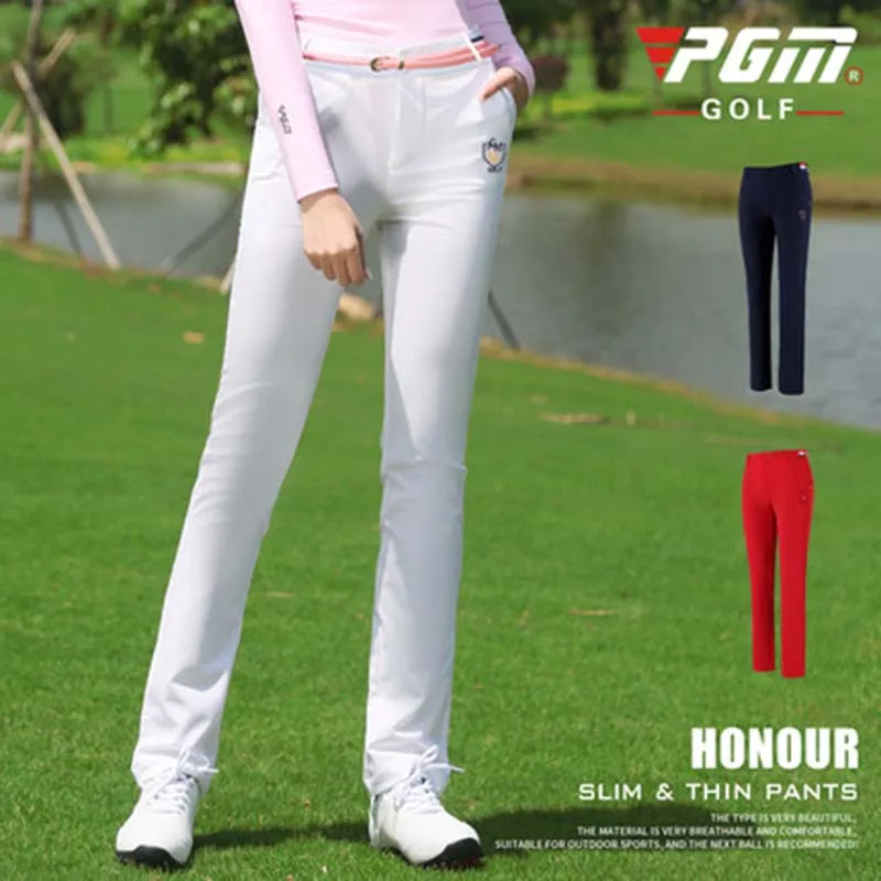 Новинка, pgm, высокое качество, ультра-тонкие, размер XS-XL, женские штаны для гольфа, дышащие, мягкие, тонкие, брюки для гольфа/тенниса, спортивная одежда