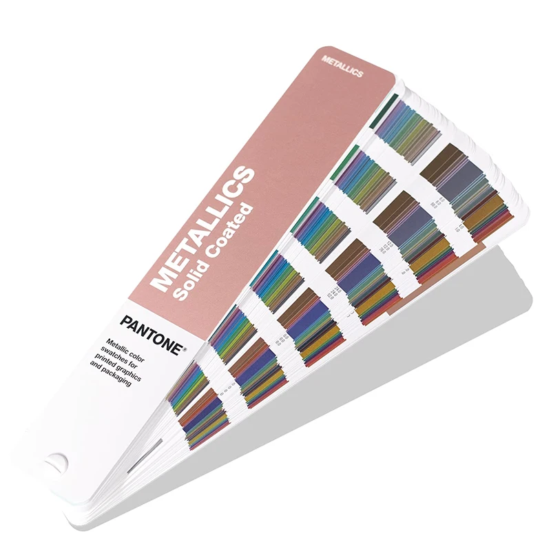 Новинка 2019 г. цветная карточка PANTONE с металлическим однотонным покрытием