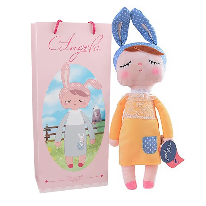 В коробке Metoo Кукла Kawaii плюшевая мягкая плюшевая животные детские игрушки для девочек и мальчиков на день рождения Рождество Кролик Анжела - Цвет: 4box