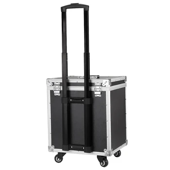 

New Aluminum frame+ABS Cosmetic Case,Cabin Makeup artist Toolbox,Wheel Trolley Nails Make-up Bag Luggage Rolling Suitcase Box