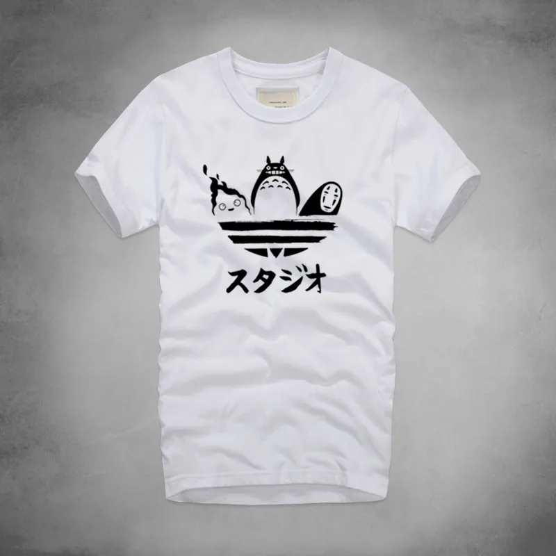 Студия Ghibli футболка печать Миньоны мультфильм фильм Хаяо Миядзаки Унесенные