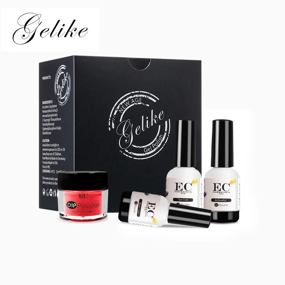 

Gelike Colorful Dipping Powder Without Lamp Cure Nails Dip Powder Nail Color 10g Powder Nail Glitter Powder For Nail Art