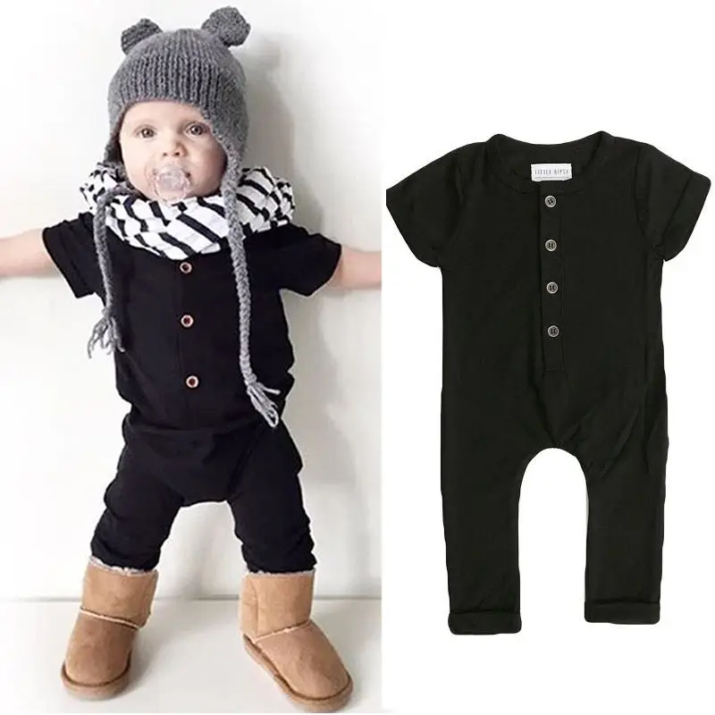 Летняя одежда для новорожденных мальчиков и девочек, комбинезон, одежда для подвижных игр, Размеры 0-24 месяцев