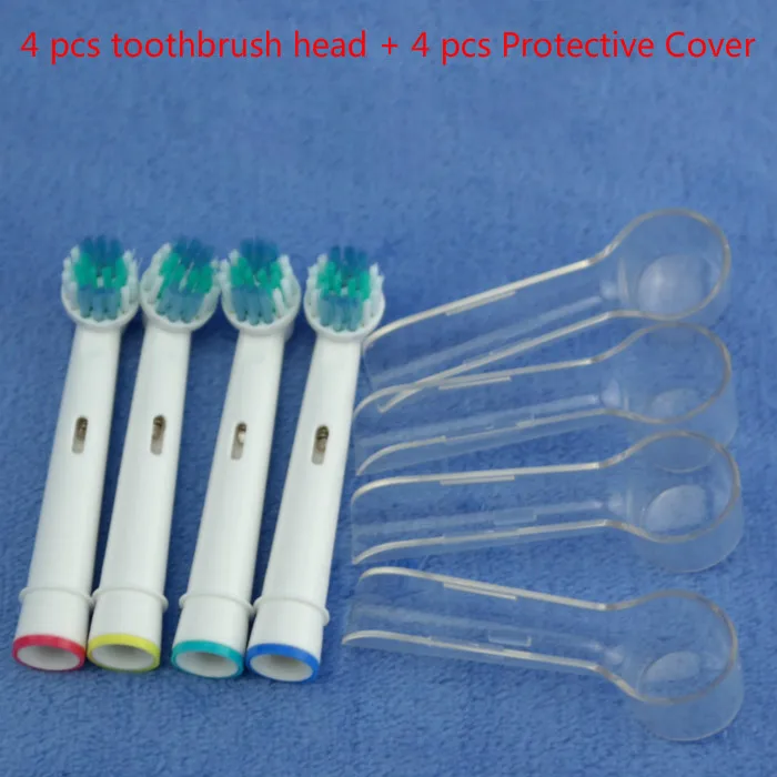 4pcs/lot Electric Toothbrush Heads Protective Cover For Oral B Braun Tooth Brush Heads Travel Dustproof Keep Clean Transparent