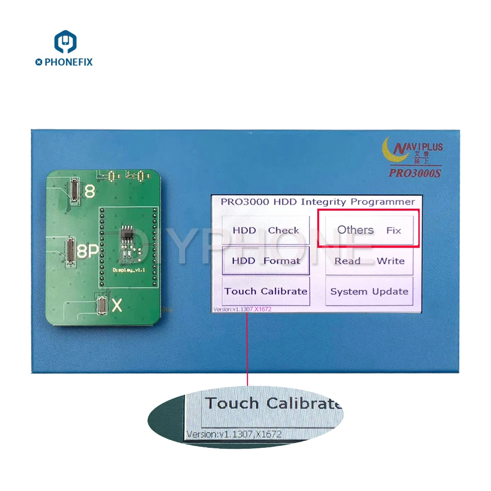 PHONEFIX NAVIPLUS Pro3000S датчик света программист ЖК-экран EEPROM IC инструмент для чтения и
