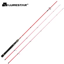 Lurestar высокоуглеродистая форель Удочка Двойные наконечники 1,8 м UL/L мягкая Удочка черного и красного цвета басовая удочка