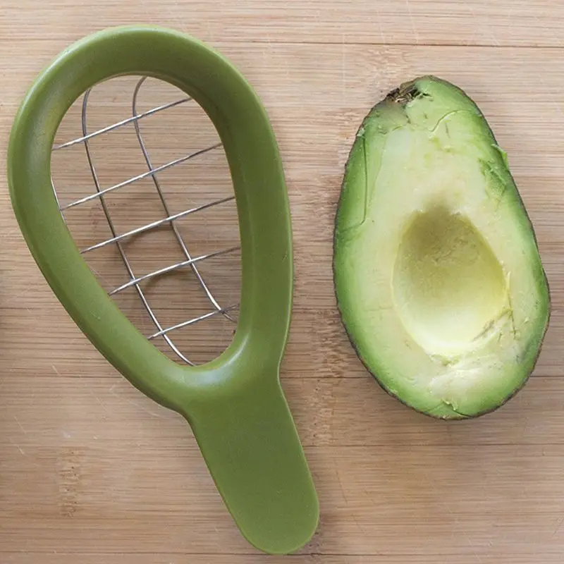 

New Avocado Slicer Melon Fruits Cutter Cuber Kitchen Hand Tool Gadgets Dice Cube New